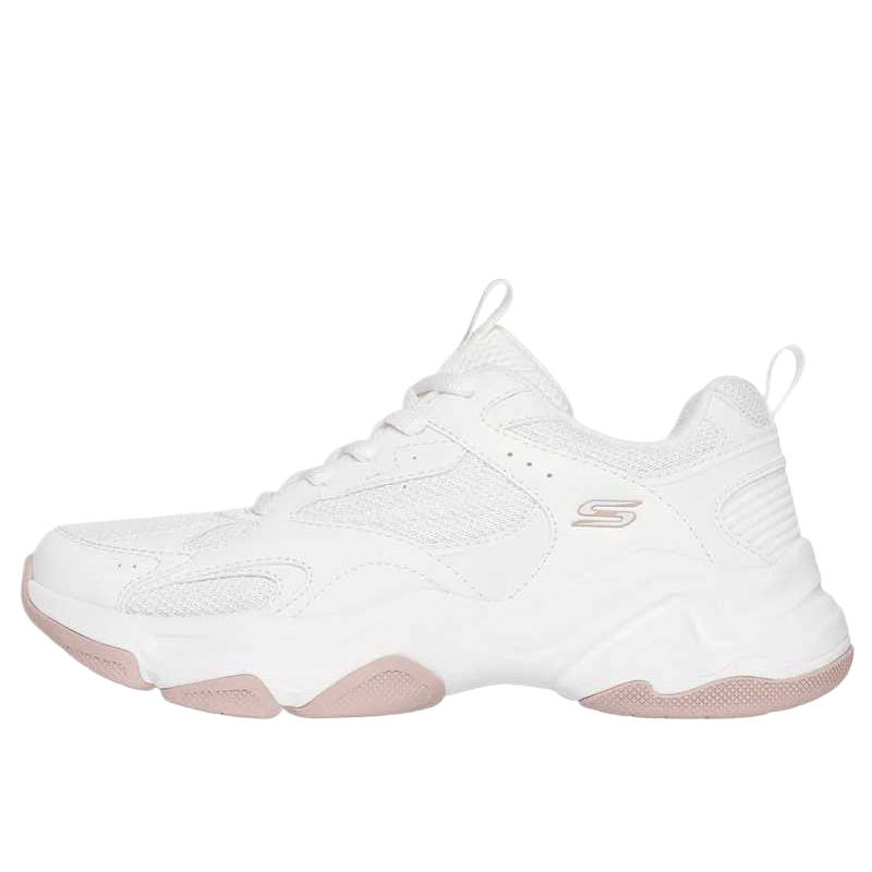 Skechers Breathable Lightweight Height Increasing Low top Casual Shoes Women's White