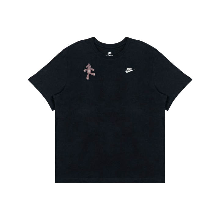 Nike Nike Swoosh T Shirts Men's Black Crew Neck Moderate Straight Fit