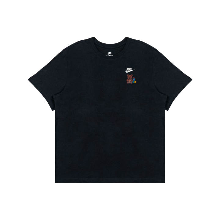 Nike Nike Swoosh T Shirts Men's Black Crew Neck Moderate