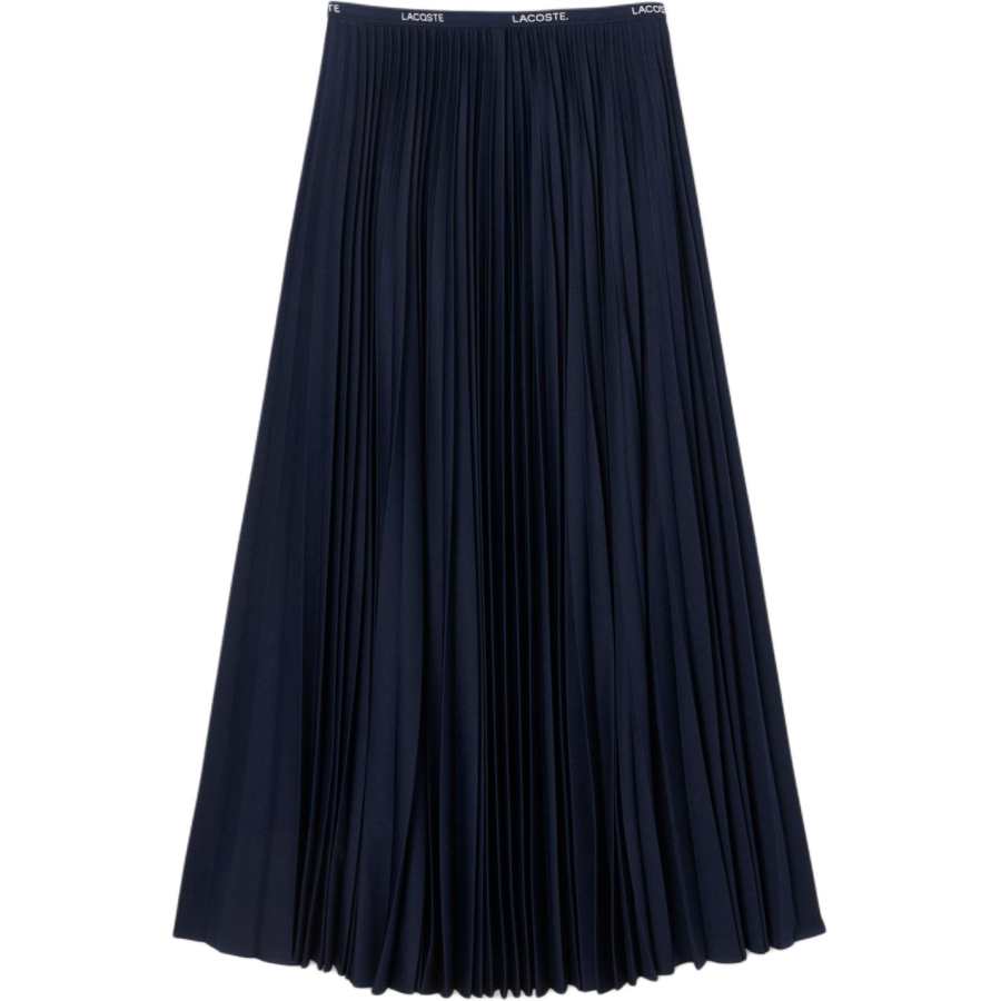 Lacoste logo-waistband pleated skirt