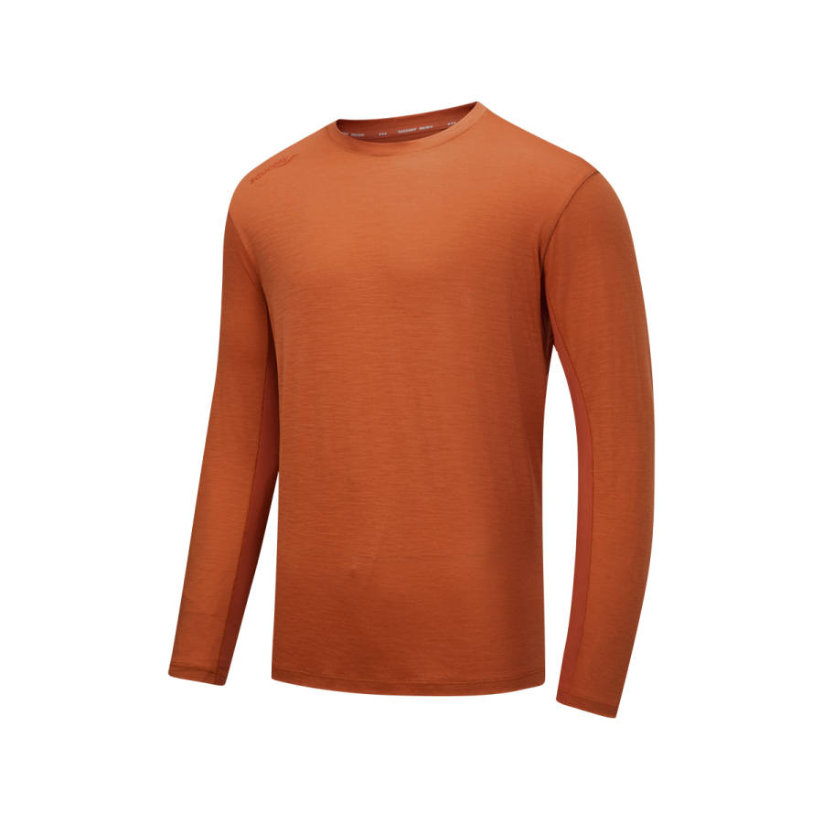 Saucony T Shirts Men's Yada Orange Crew Neck Moderate