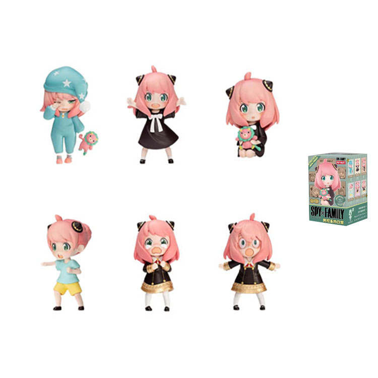 Resonance x POP MART Anya Forger SPY X FAMILY Ornaments Mystery Boxes Single Mystery Box/Full Box 6 Pcs