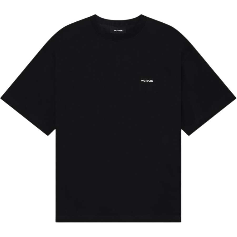 WE11DONE WE11DONE T Shirts Unisex Black Crew Neck