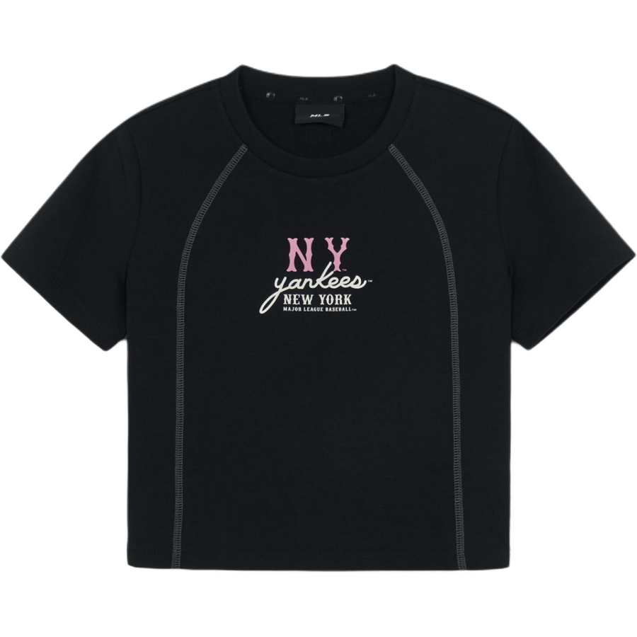 MLB T Shirts Women's Black Crew Neck