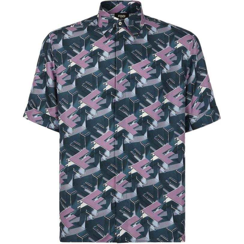 FENDI FENDI 3D Effect Short Sleeved Shirt