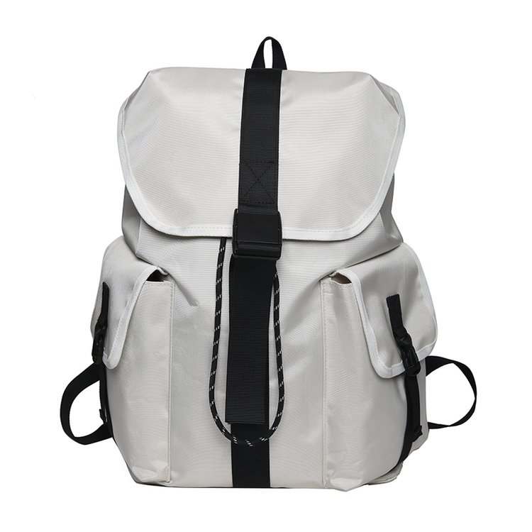 SWIMADE SWIMADE Nylon Backpack Regular Unisex Ecru/Black