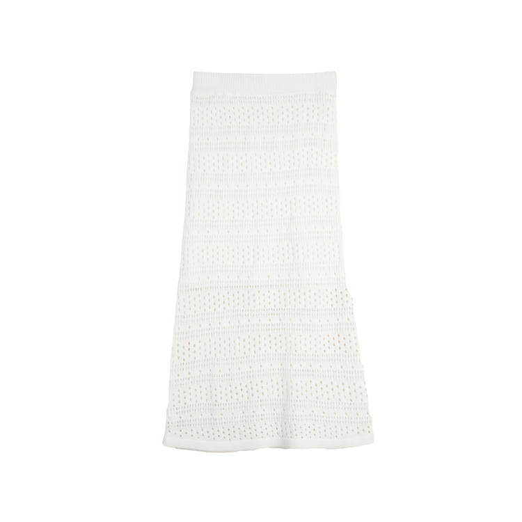 ELLE Casual Long Skirts Women's Ecru Moderate Mid Length Other