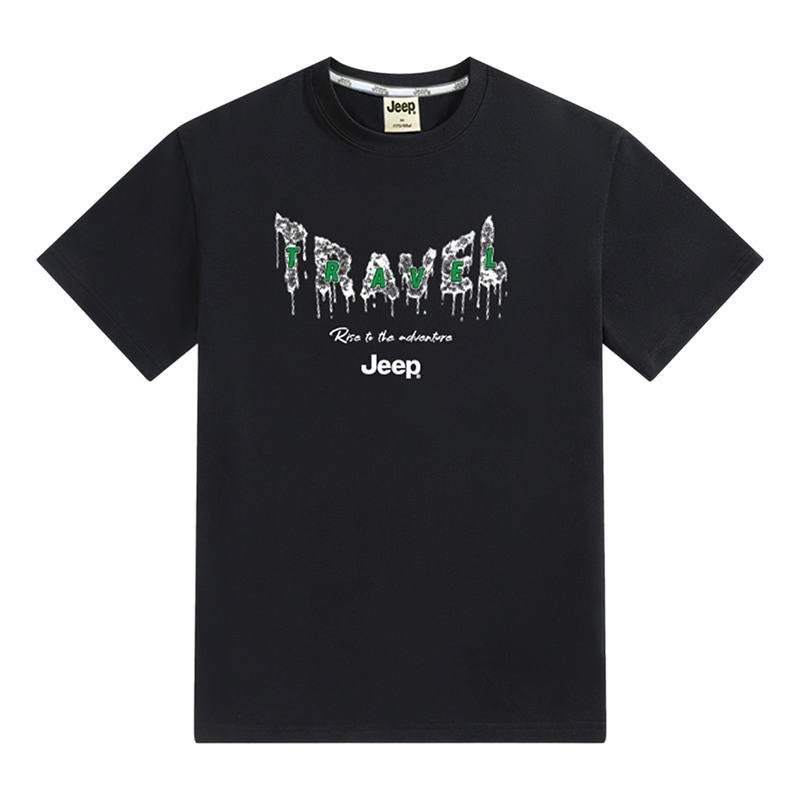 Jeep T Shirts Unisex Crew Neck Moderate Heavyweight
