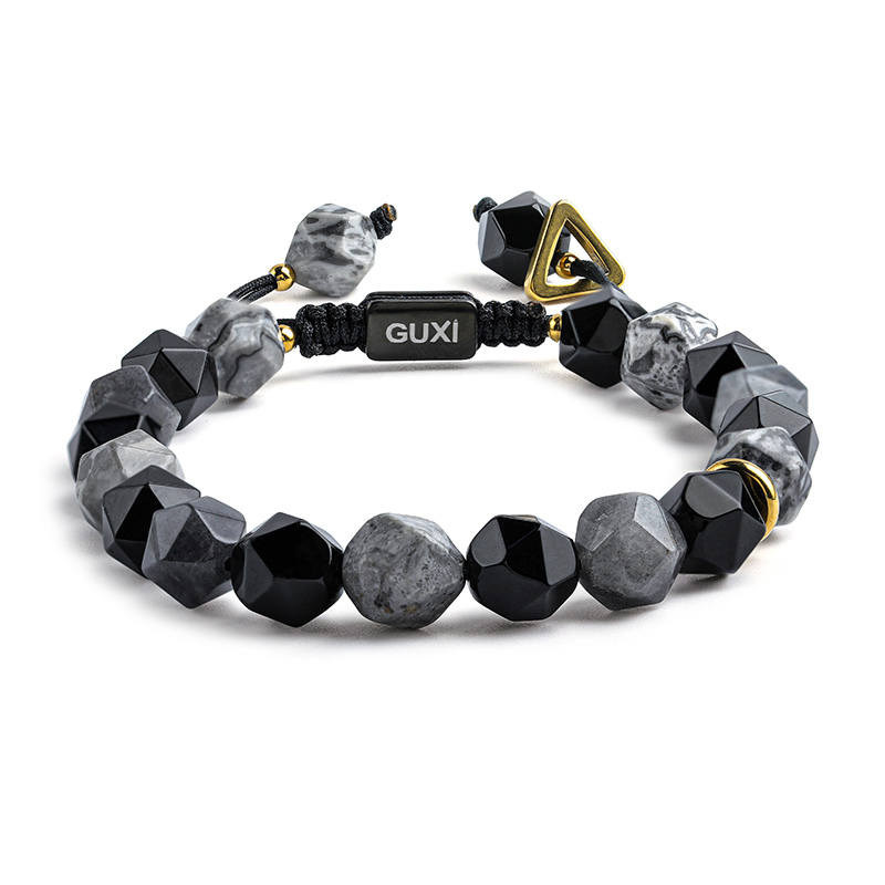 Cuud Cuud Obsidian Beaded Bracelets Unisex