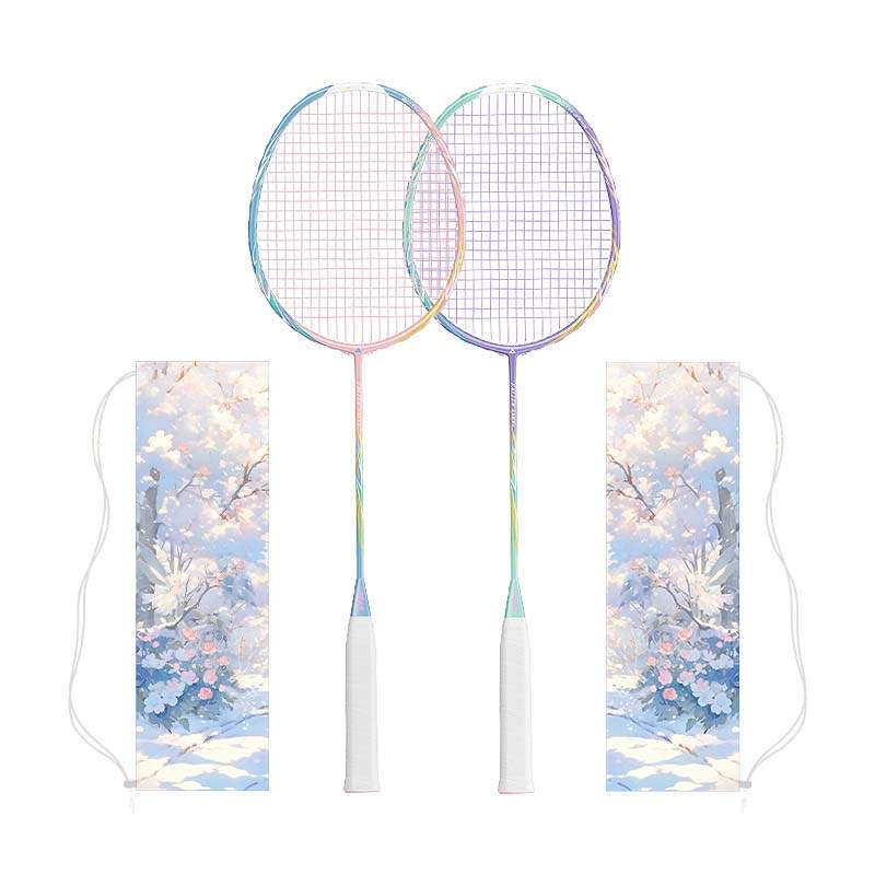 PEAK X Angel Collection Carbon Composite Badminton Rackets Control Type All around Defense Advanced Level 675mm 4U/G5