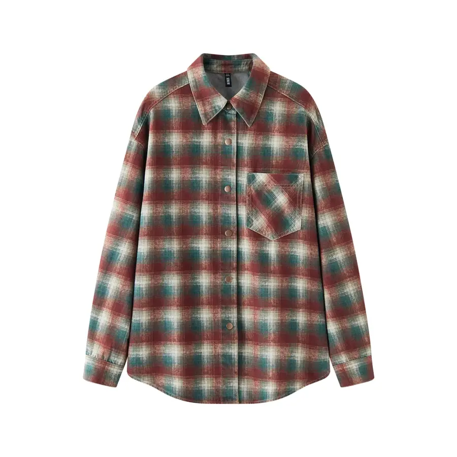 Semir Shirts Women's Lapel Moderate Denim