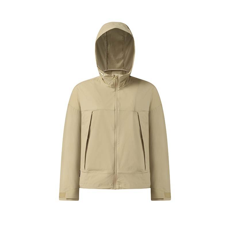 FILA Explorer Jackets Women's Mud Khaki Hooded Thin Other