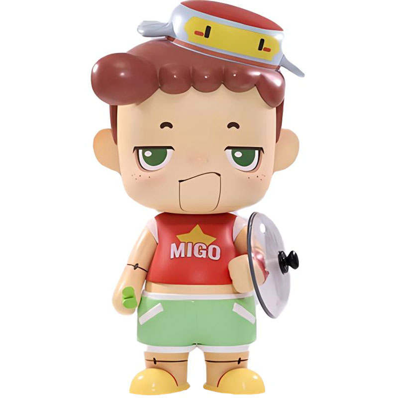 POP MART MIGO.mido MIGO Green Onion Superman Trendy Figures