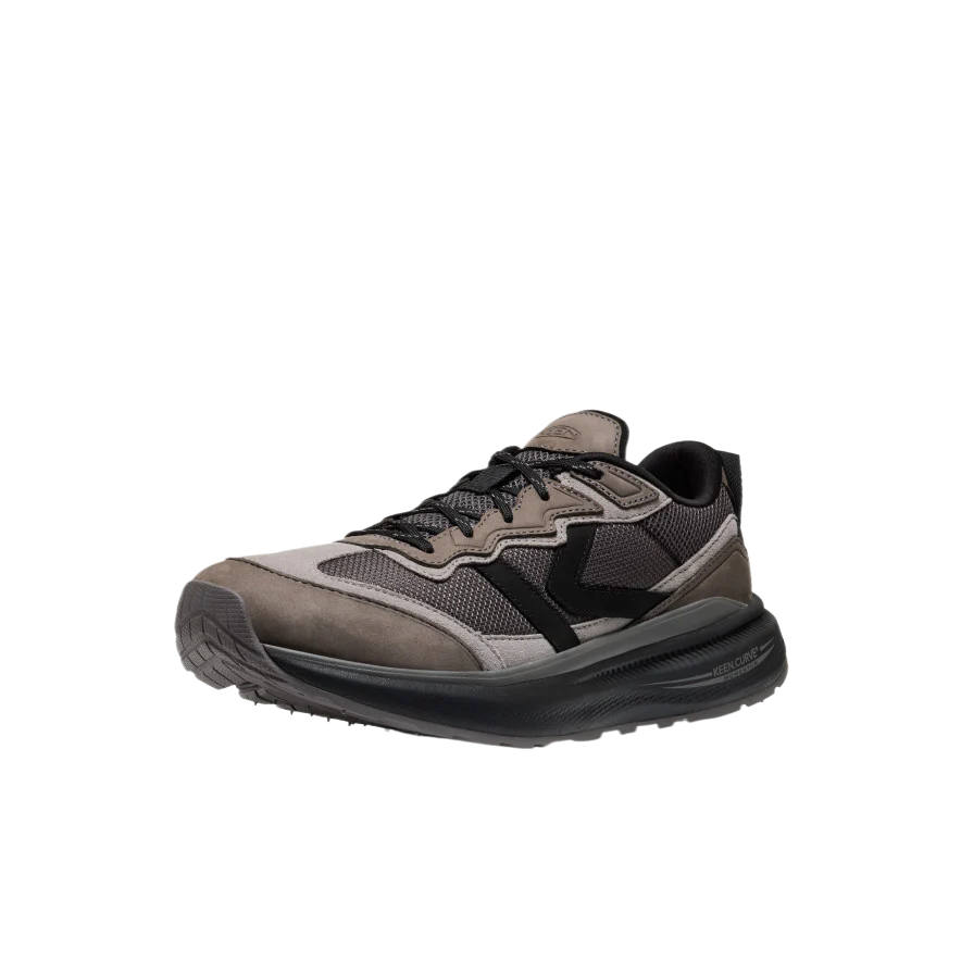 Keen WK500 Leather Abrasion Resistant Rebound Abrasion Resistant Rebound Low top Outdoor Shoes Men's Gray Black