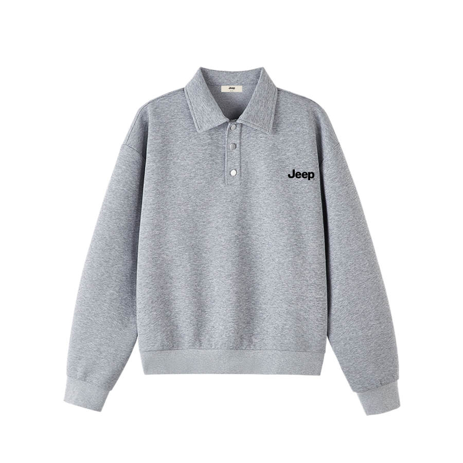 Jeep Sweatshirts Unisex Polo Collar Moderate