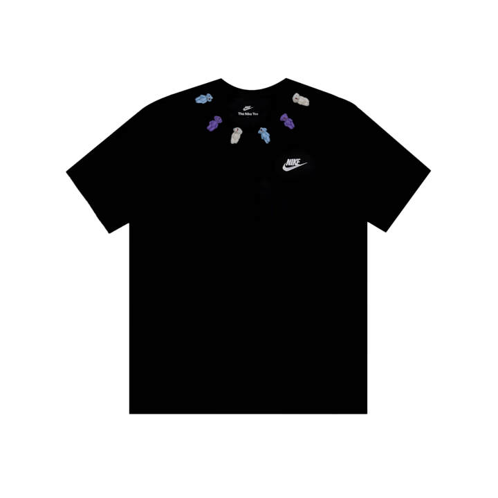 Nike Nike Swoosh T Shirts Men's Black Crew Neck Moderate