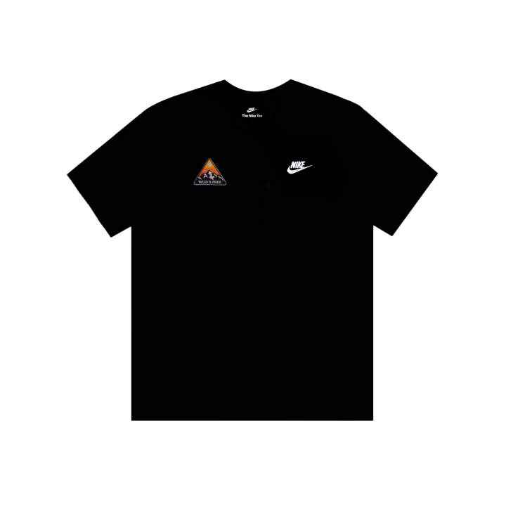 Nike Nike Swoosh T Shirts Men's Black Crew Neck Moderate