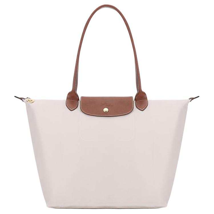 LONGCHAMP Canvas Shopping Bag, Dumpling Bag, Shoulder Bag Large Women's Paper Color