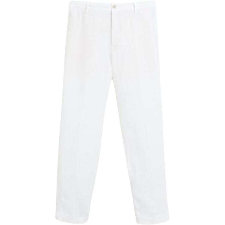 ZARA Casual Pants Men's White Moderate Straight Fit Pants