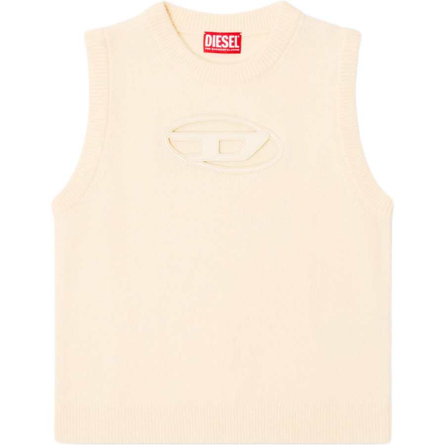 DIESEL Tank Tops Women's Beige Other