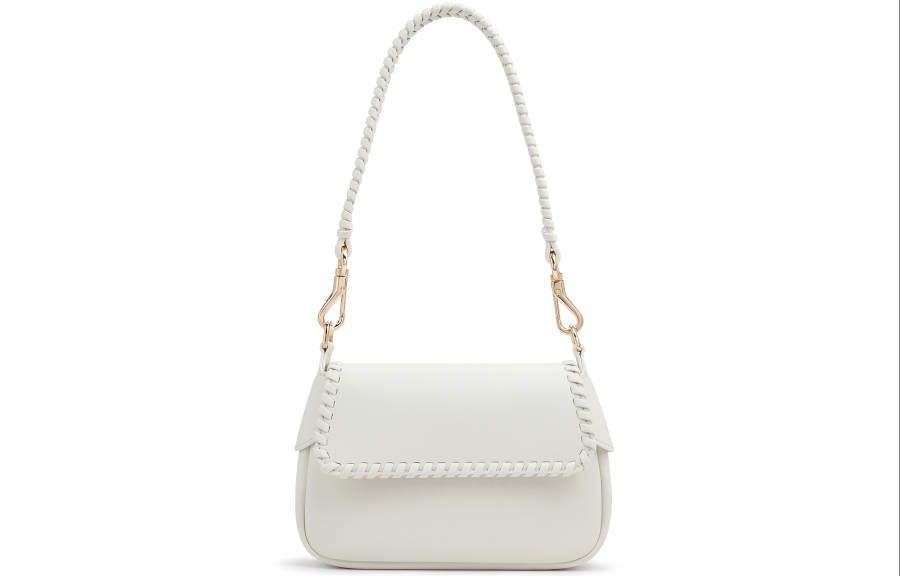 CHARLES&KEITH Pu Shoulder Bag, Crossbody Bag, Shoulder Bag Small Women's Milk White