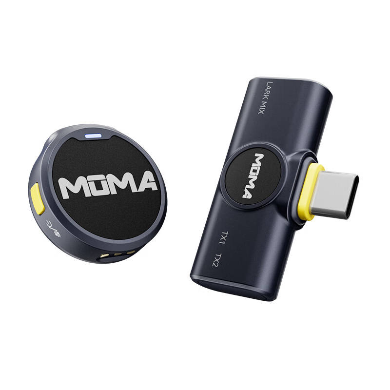 MOMA MOMA Mini Wireless Lapel Microphone Live Streaming Recording Equipment Cell Phone Noise Cancellation