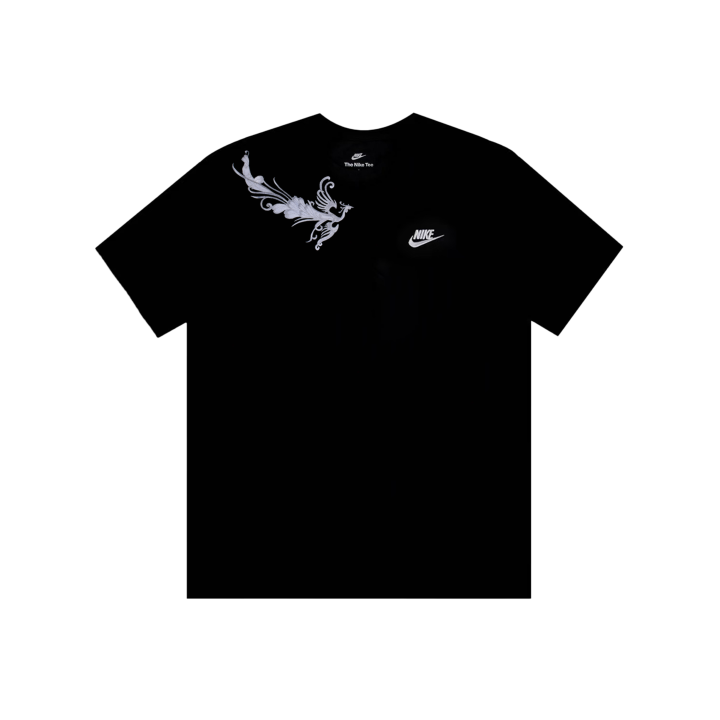 Nike Nike Swoosh T Shirts Men's Black Crew Neck Moderate