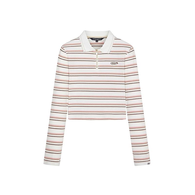 Teenie Weenie T Shirts Women's Polo Collar Moderate Straight Fit
