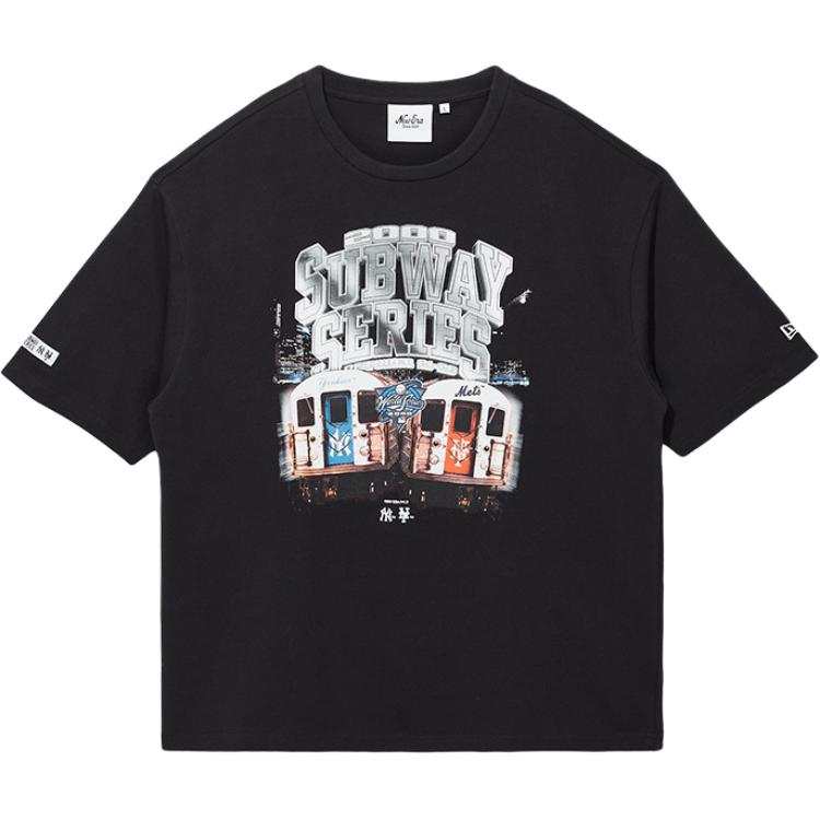 New Era T Shirts Unisex Black Crew Neck