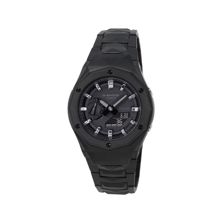 CASIO CASIO Custom Collection Electronic Movement Stainless Steel Strap Watch Unisex Black Dial
