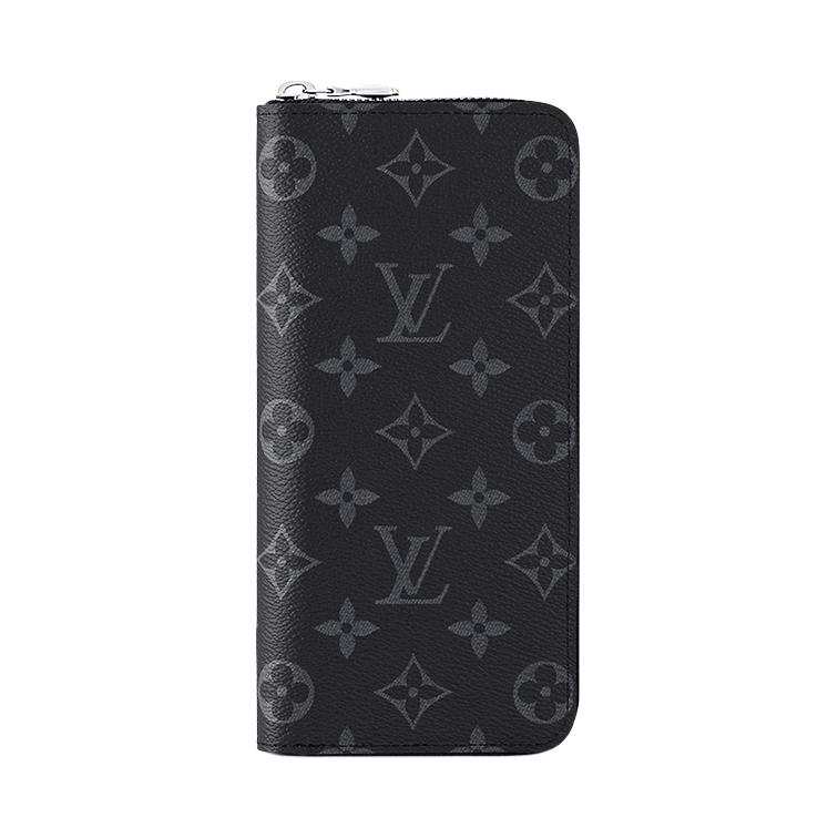 LOUIS VUITTON LOUIS VUITTON Vertical Zippy Wallet Monogram Eclipse Black/Gray