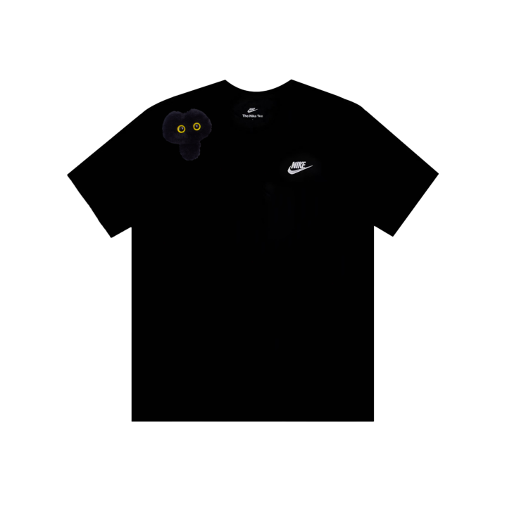 Nike Nike T Shirts Men's Black Crew Neck Moderate Straight Fit