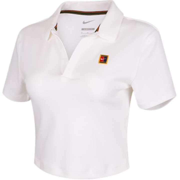 Nike NikeCourt Heritage Women's Short-Sleeve Cropped Tennis Polo