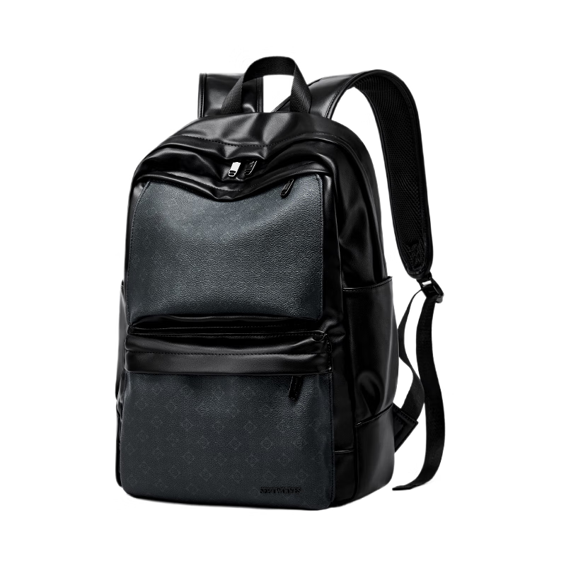 SEPTWOLVES SEPTWOLVES Pu Backpack Large Men's Black