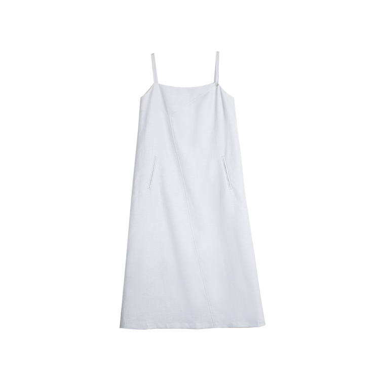 ELLE Slip Dresses Women's Blue Boat Neck Moderate Mid Length