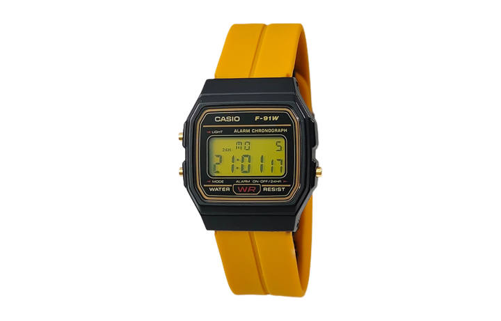 CASIO CASIO Custom Collection Quartz Movement Silicone Strap Watch Unisex Black Dial
