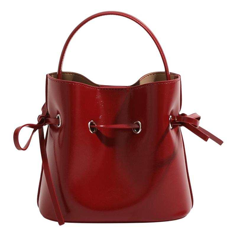 PAYOT Synthetic Leather Shoulder Bag, Crossbody Bag, Handbag Women's Red/Silver/Ecru/Black