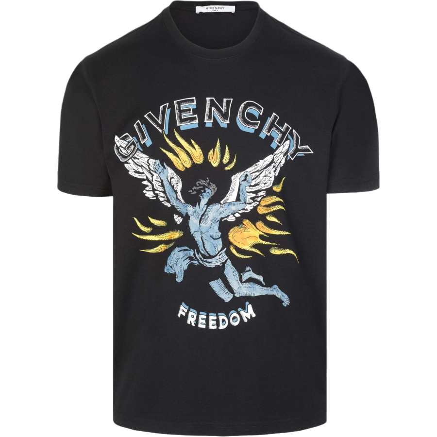 Givenchy Givenchy T Shirts Men's Black Crew Neck Moderate