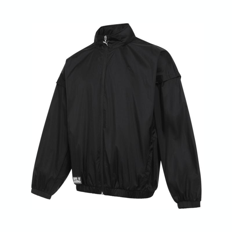 PUMA PUMA CLASSICS Jackets Unisex Black Stand Collar Moderate Other