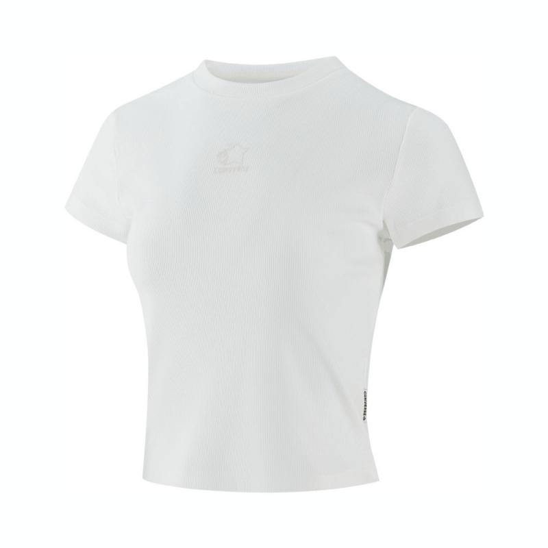 Converse Converse T Shirts Women's White Crew Neck