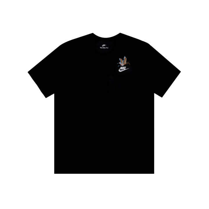 Nike Nike T Shirts Men's Black Crew Neck Moderate Straight Fit