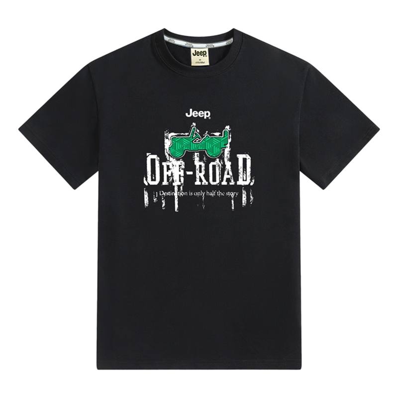 Jeep T Shirts Unisex Crew Neck Moderate Heavyweight