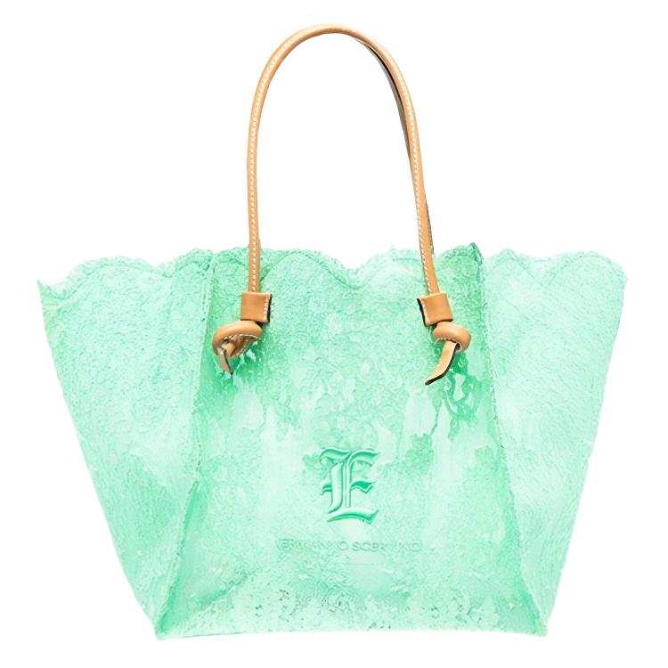 ERMANNO SCERVINO Nylon Tote Handbag Women's Green