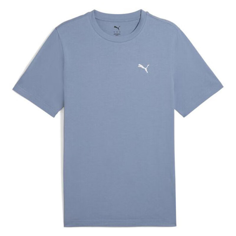 PUMA T Shirts Men's Blue Crew Neck Moderate