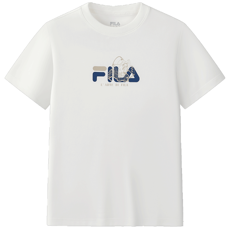 FILA KIDS T Shirt Cloud White FWT