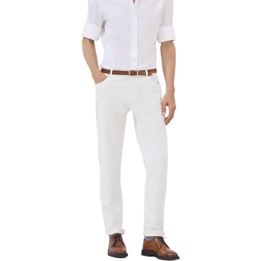 Brunello Cucinelli Brunello Cucinelli Logo Patch Straight Leg Jeans