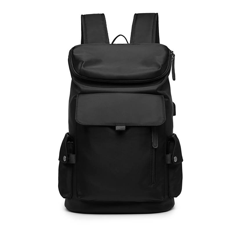 LAORENTOU LAORENTOU Fabric Backpack Unisex Black