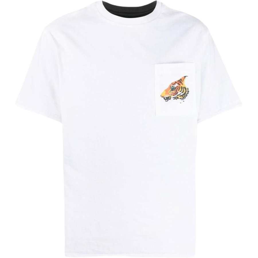 KENZO X Nigo East Meets West Collection T Shirts Men's Multicolor Crew Neck Moderate Straight Fit