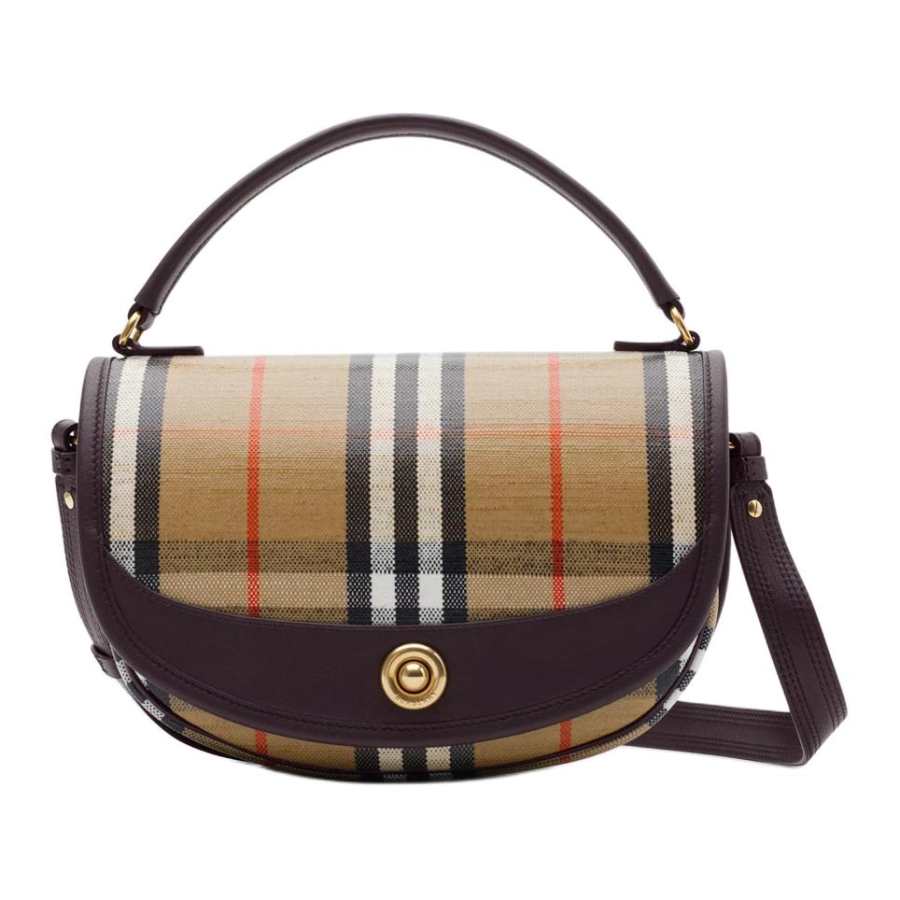 Burberry Highlands Cotton Handbag Women's Sand