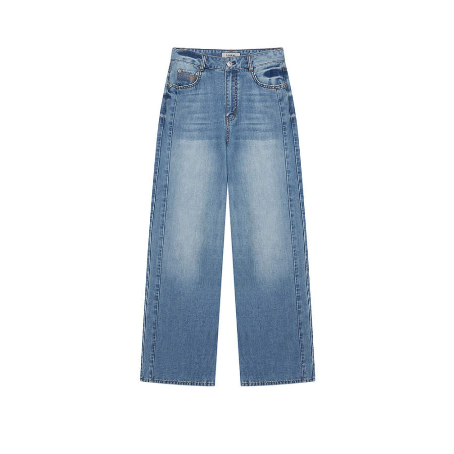 Teenie Weenie Jeans Women's Blue Moderate Straight Fit Pants